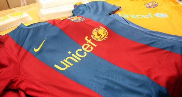 Football: Barcelone prolonge le partenariat avec l'Unicef jusqu'en 2016
