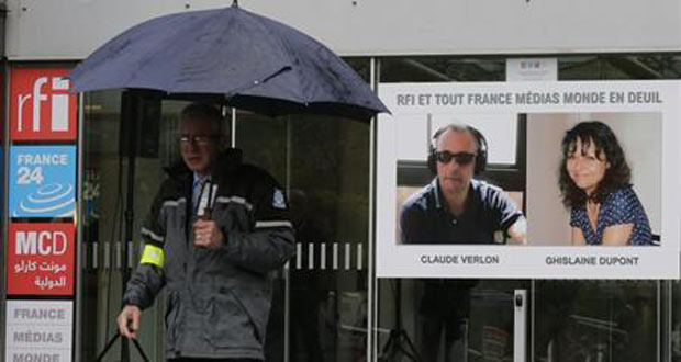 Un suspect recherché pour la mort des journalistes de RFI