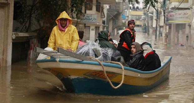 La bande de Gaza victime de graves inondations