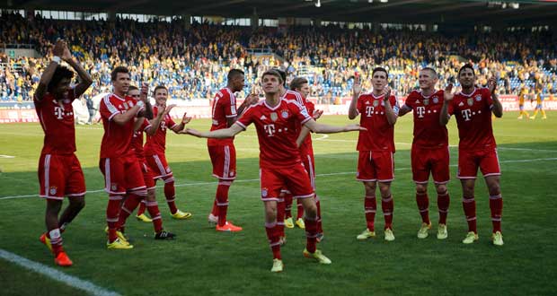 Allemagne/31e journée: Le Bayern gagne mais inquiète avant de défier le Real