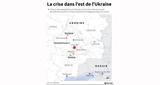 Une autre ville d'Ukraine, Horlivka, aux mains de séparatistes