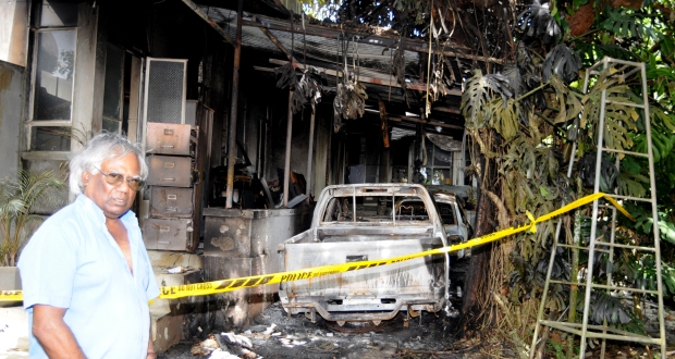 Incendie à son domicile: Harish Boodhoo réclame la réouverture de l’enquête