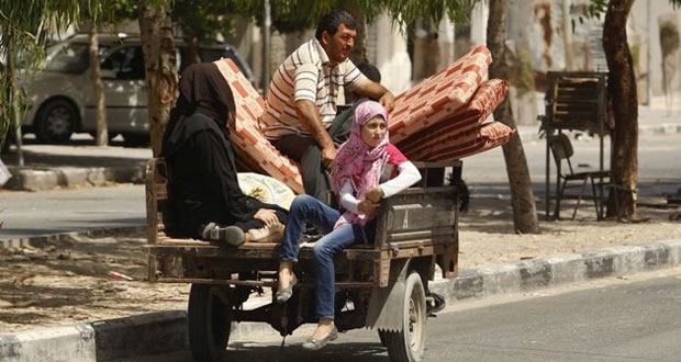 Exode de civils dans le nord de la bande de Gaza