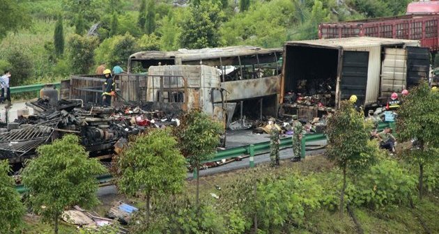 Quarante-trois morts dans une collision routière en Chine
