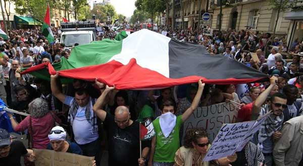 Manifestation pro-palestinienne sans incident à Paris
