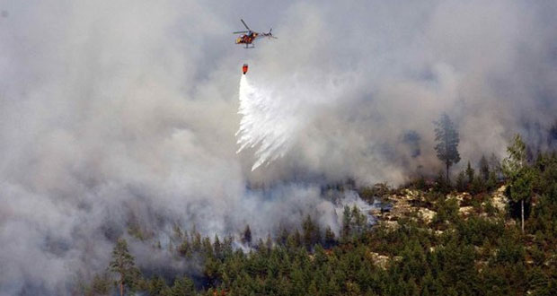 Vaste feu de forêt en Suède, un mort