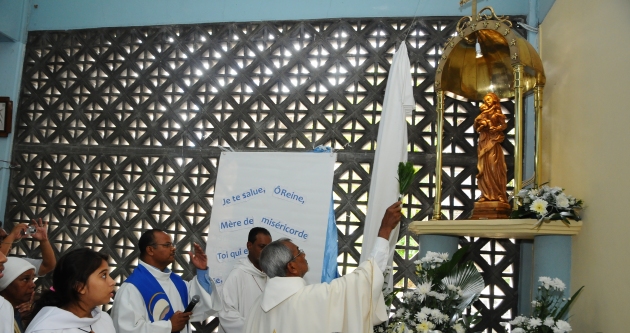 Une statue de la Vierge ramenée de Bethléem pour célébrer l’Assomption