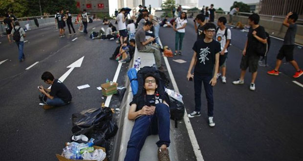 Mobilisation à Hong Kong avant la fête nationale chinoise
