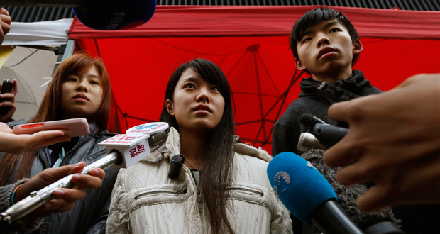 Wong appelle les étudiants à se regrouper au coeur de Hong Kong