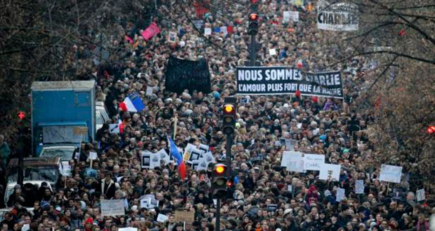Marée humaine contre le terrorisme à Paris
