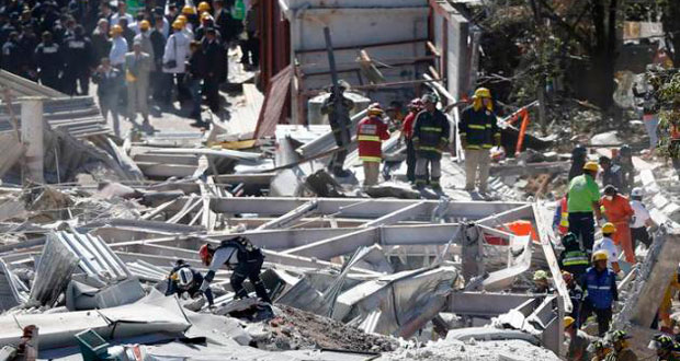 Hôpital pour enfants dévasté par une explosion au gaz à Mexico