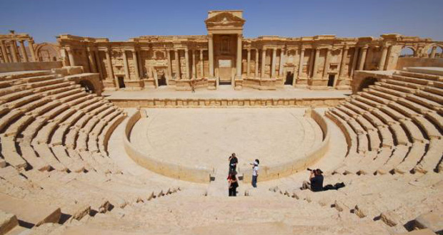 Exécutions dans le théâtre antique de Palmyre en Syrie