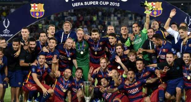Supercoupe d'Europe: le Barça à l'arraché grâce au héros Pedro