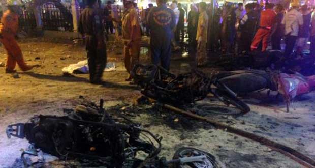 Au moins 16 morts dans l'explosion d'une bombe en plein centre de Bangkok