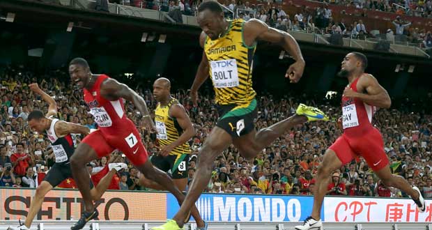 Mondiaux-2015 - 100 m: le Jamaïcain Usain Bolt conserve son titre