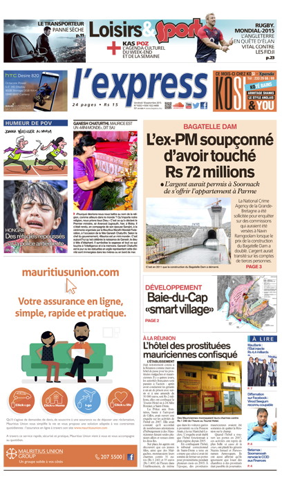 Les grands titres de l’express de ce vendredi 18 septembre