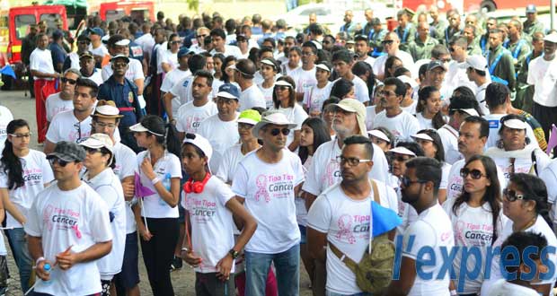 Marche contre le cancer : Gayan, Dayal et Sumputh en mode mobilisation
