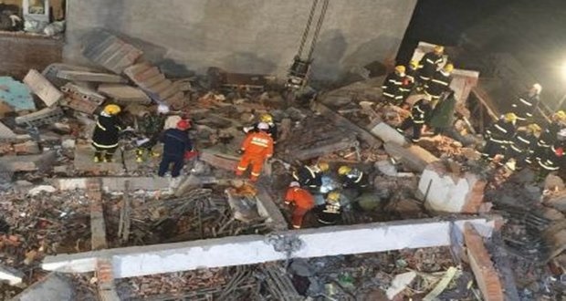Chine : un immeuble s’effondre et fait 17 morts