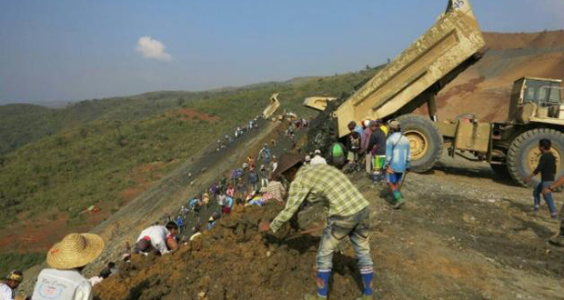 Glissement de terrain dans une mine de jade birmane: quelques disparus