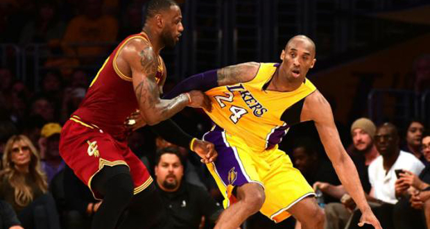 NBA: LeBron James remporte son dernier duel face à Kobe Bryant