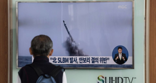 Kim Jong-Un qualifie de «succès» un essai présumé de missile mer-sol