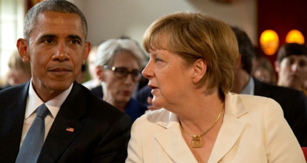 Obama en Allemagne pour rencontrer «son amie» Angela Merkel