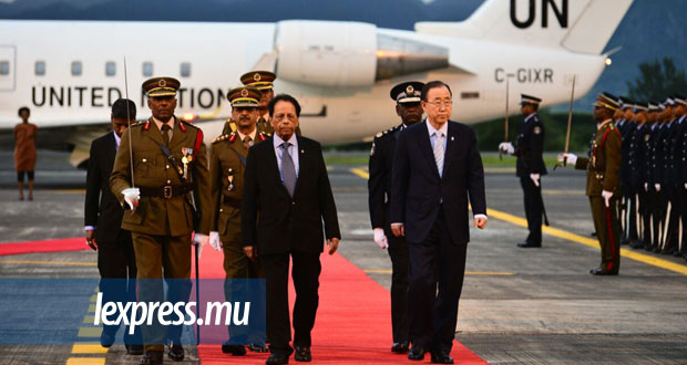 Arbitrage commercial international: Ban Ki-moon a foulé le sol mauricien