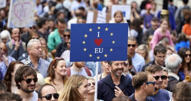 A Londres, des milliers de Britanniques disent «je t’aime» à l’UE