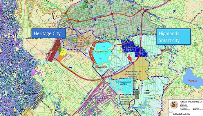 Barrage de Bagatelle: Heritage City off, ENL et Highlands smart cities on