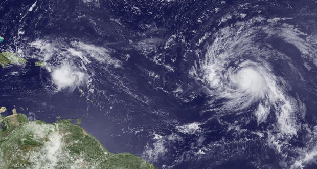Gaston devient le 3e ouragan de la saison dans l'Atlantique