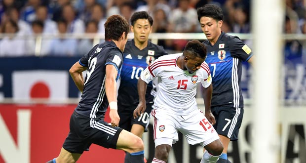 Mondial-2018/Asie - 3e tour: le Japon surpris d'entrée par les Emirats Arabes Unis