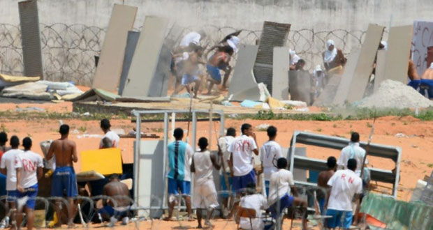 Brésil: 62 détenus s’échappent lors d’une nouvelle mutinerie