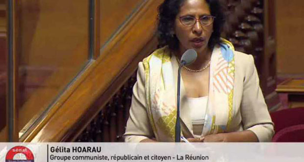 La Réunionnaise Gélita Hoarau défend la cause chagossienne au Sénat français