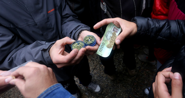Arrestations pendant une distribution gratuite de cannabis à Washington