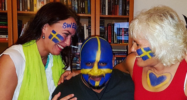 Swedes in Mauritius celebrate ice hockey victory