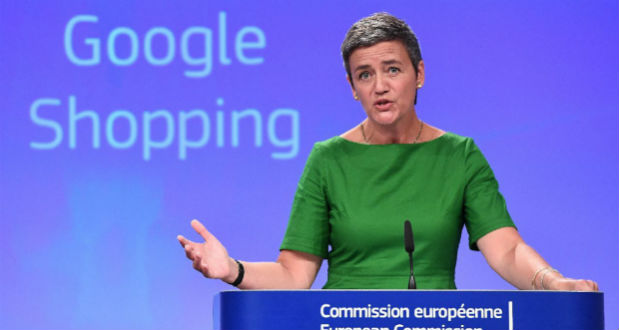 Amende record de 2,42 milliards d'euros pour Google à Bruxelles