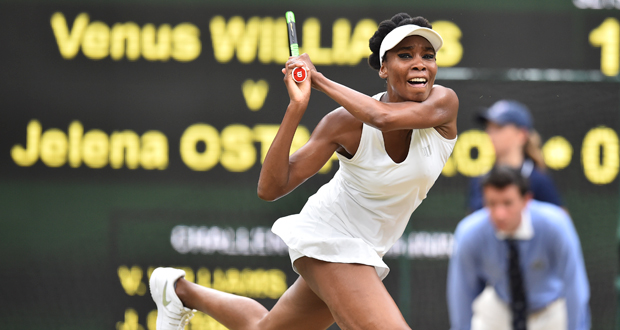 Wimbledon: L'inoxydable Venus Williams en quête d'une 9e finale