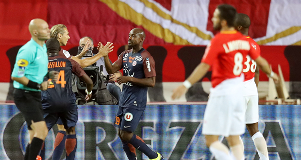 Ligue 1: Monaco en souffrance craque à la dernière seconde contre Montpellier