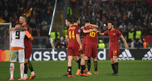 Ligue des champions: Dzeko emmène la Roma en quarts de finale