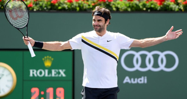 Tennis: Federer laisse passer l’orage à Indian Wells