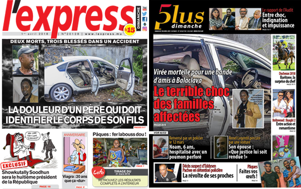 Les grands titres de ce dimanche 1er avril