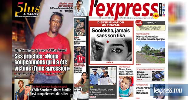 Les grands titres du dimanche 15 avril