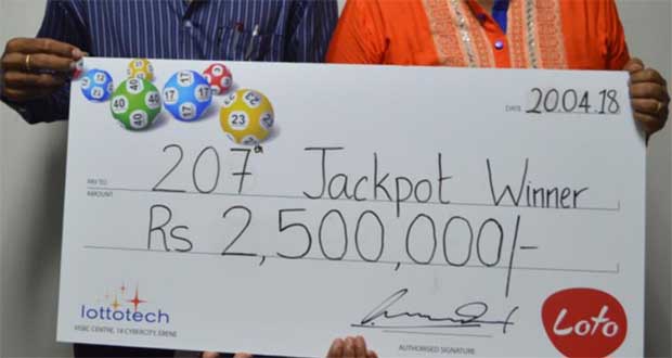 Loto: un jackpot de Rs 2,5 M qui tombe à pic! 