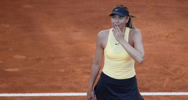 Tennis: Sharapova s’impose en plus de trois heures à Rome