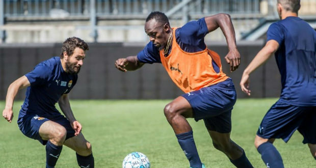 Usain Bolt continue à rêver de football... en Norvège