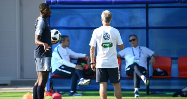 Mondial-2018: Pogba énervé, Griezmann ménagé à l’entraînement