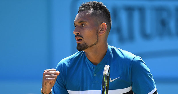 Tennis: Djokovic dans le club des 800, Kyrgios fait le show au Queen's