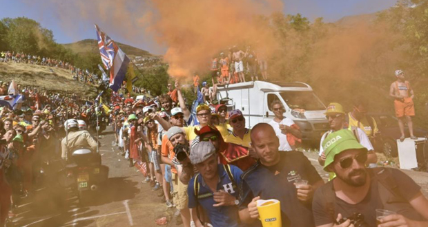 Tour de France: l’Alpe d’Huez, entre foule, ferveur et gloire