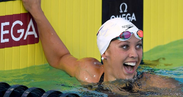 Natation: l’Américaine Baker brille sur 100 m dos