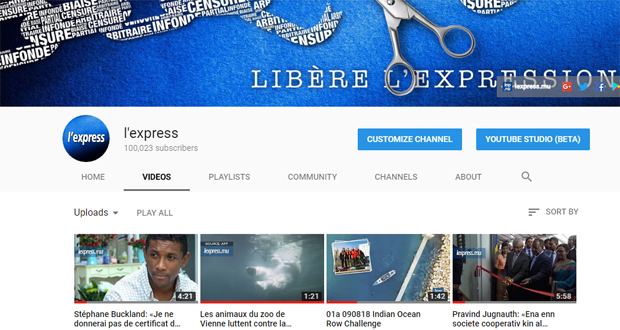 100 000 abonnés à la chaîne YouTube de l’express
